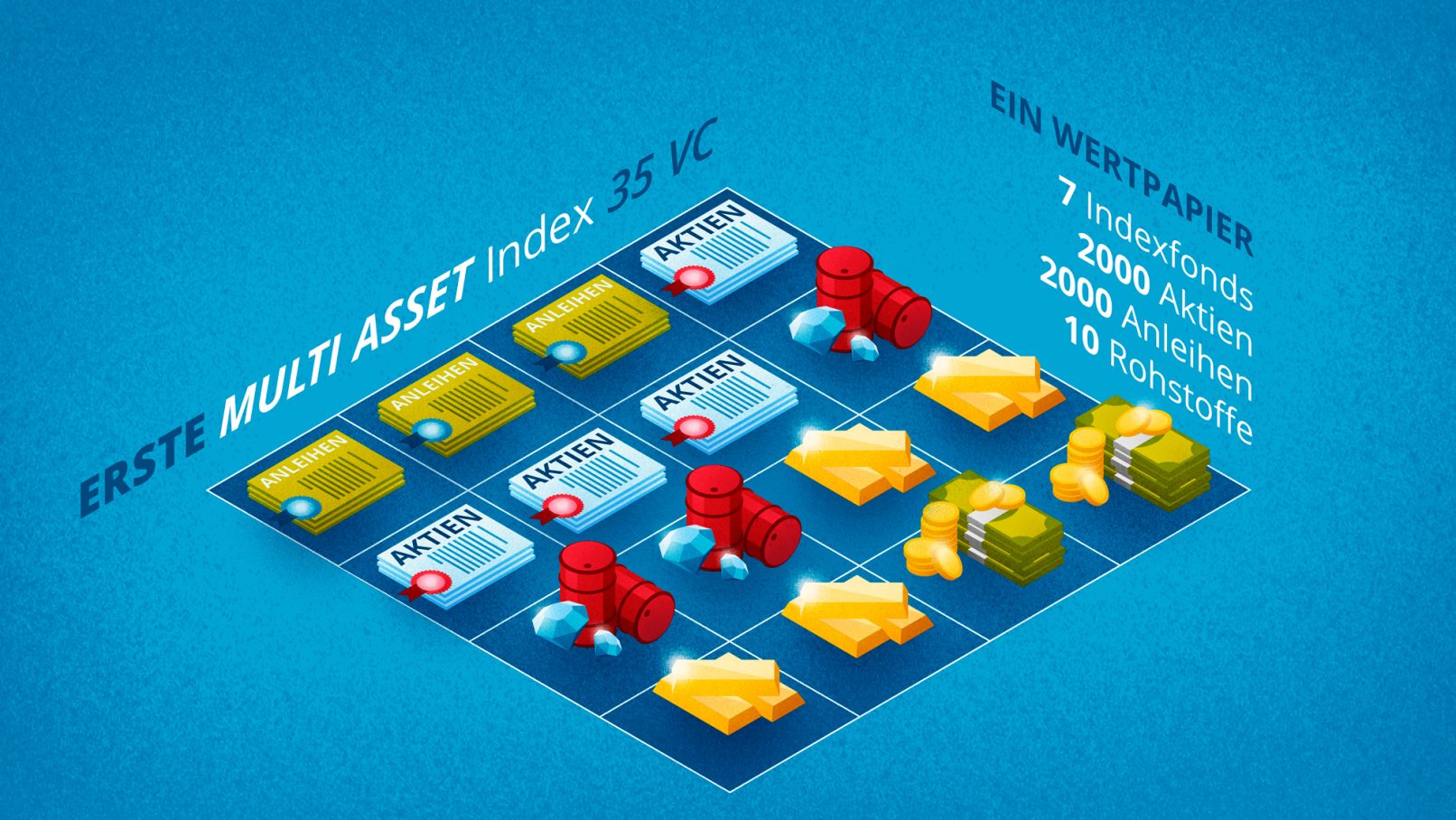 ERSTE Bank Erklärfilm Illustration