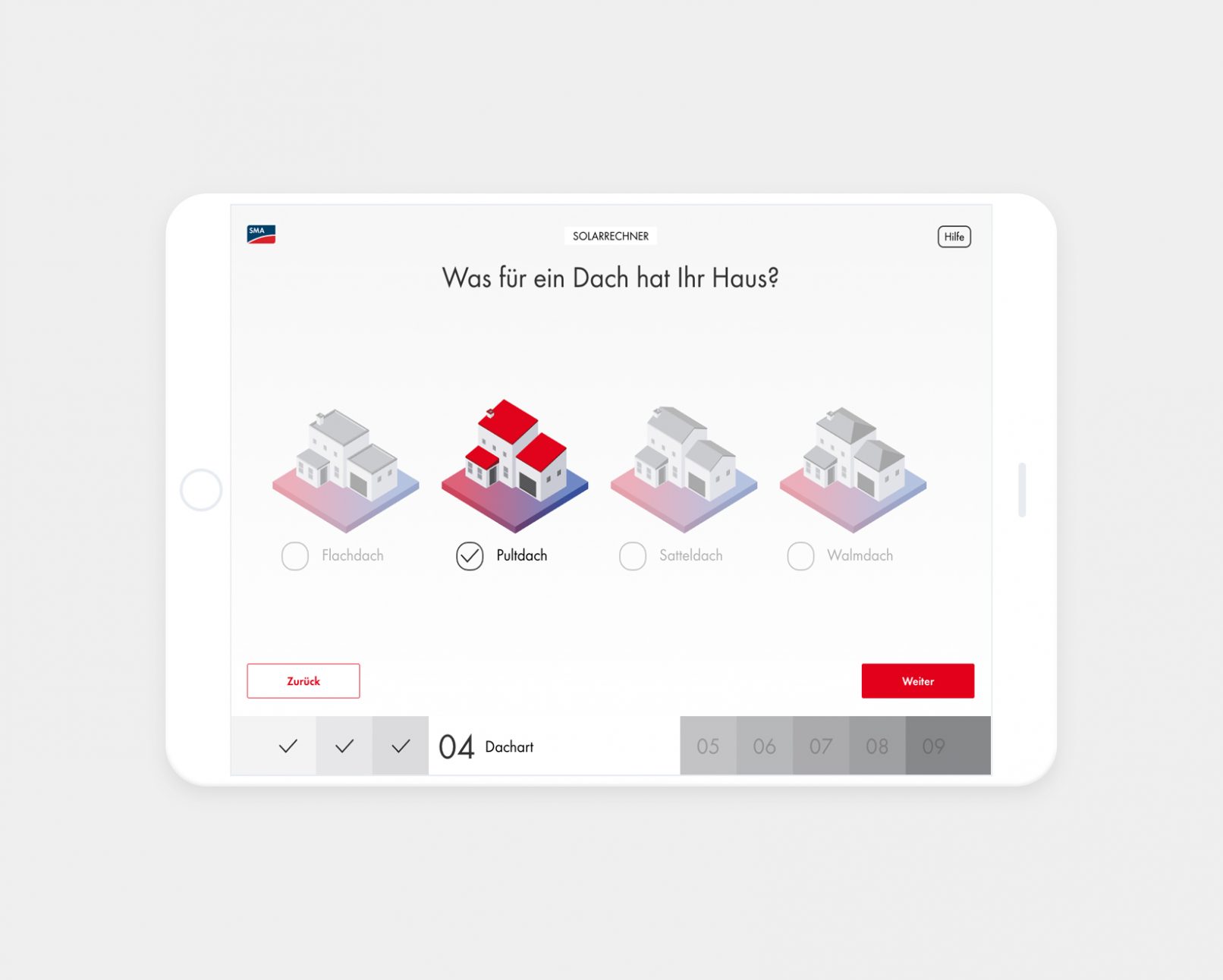 sma Energy Calculator UX/UI Design