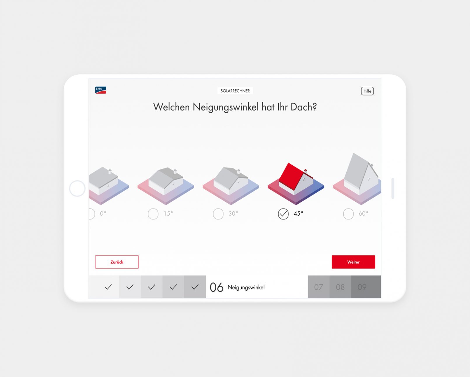 sma Energy Calculator UX/UI Design