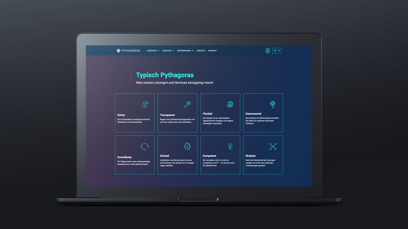 Pythagoras Compliance Webdesign