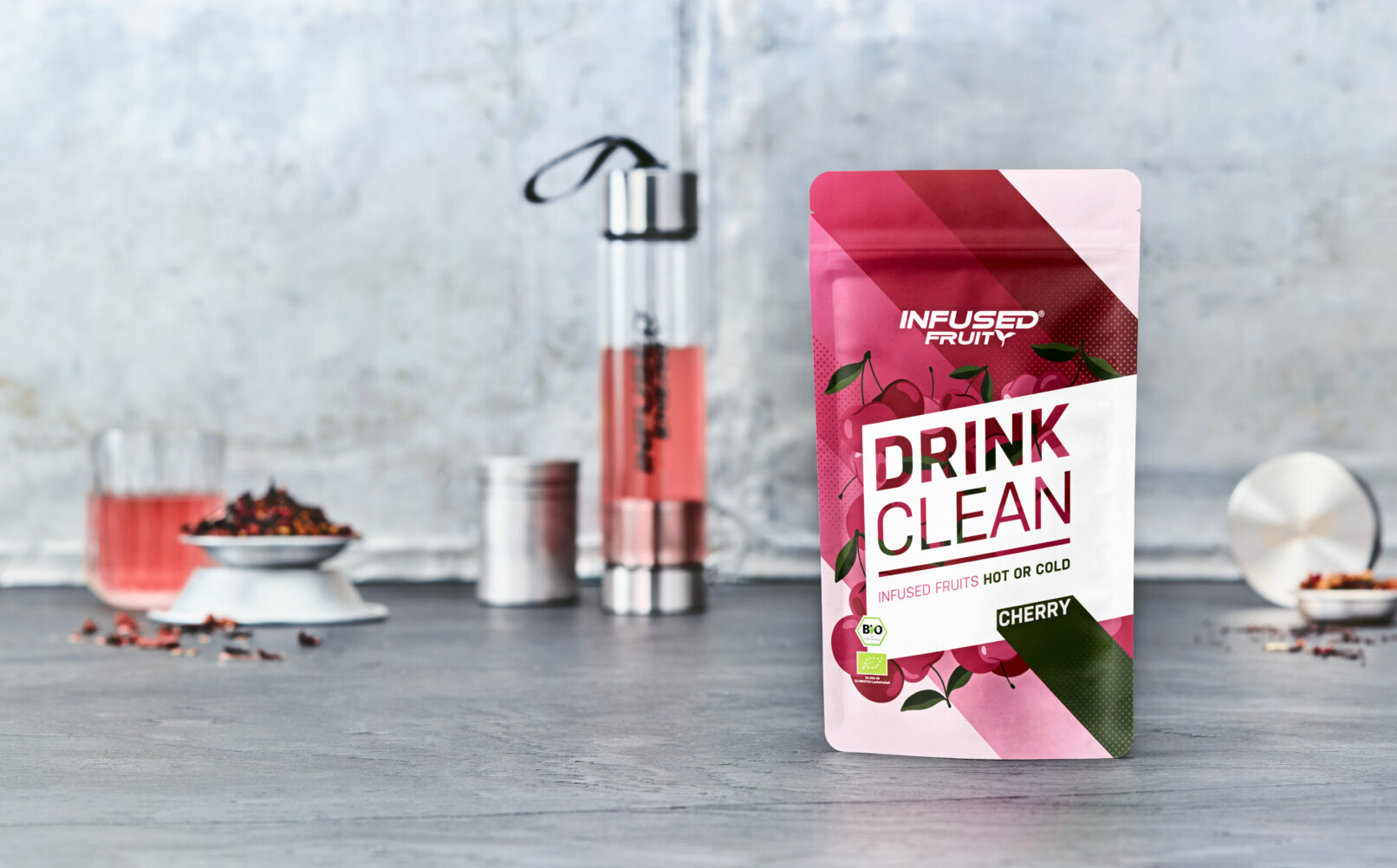 Infused Fruity Drink Packaging Design