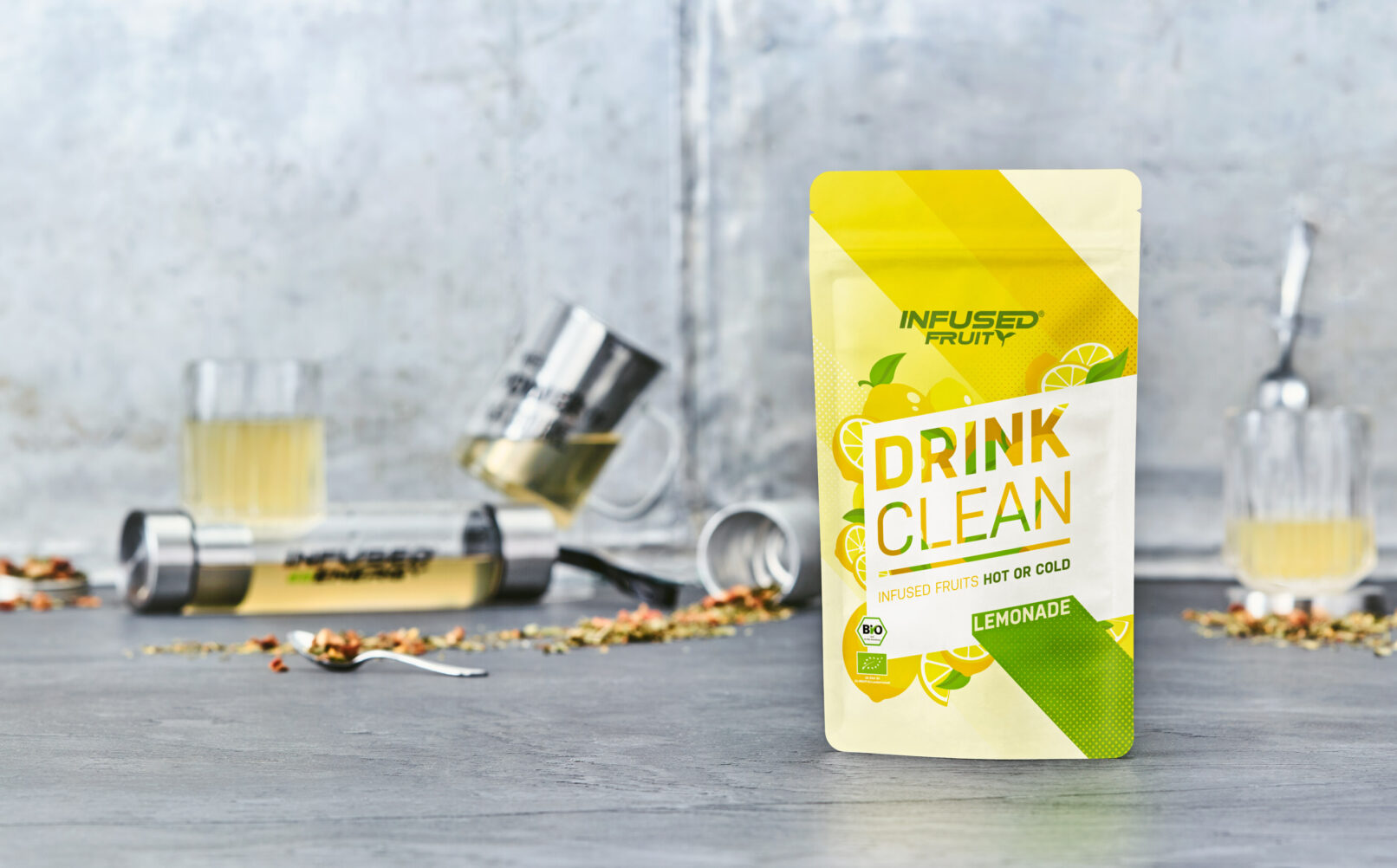 Infused Fruity Drink Packaging Design