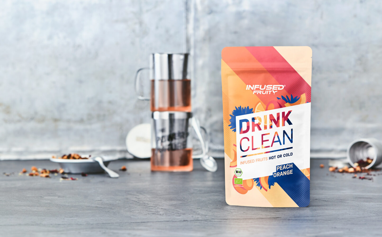 Infused Fruity Drink Packaging Design