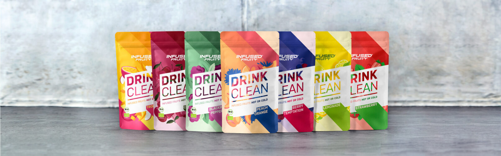 Infused Fruity Drink Packaging Design