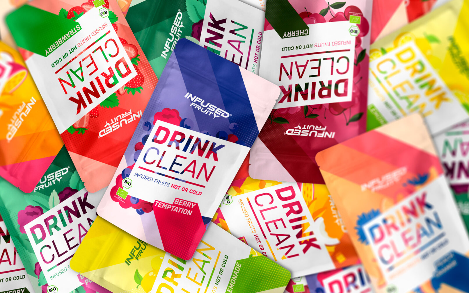 Infused Fruity Drink Packaging Design